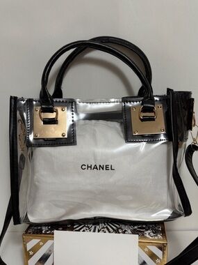 Chanel Makeup Pouch turned into Handbag/crossbody bag
